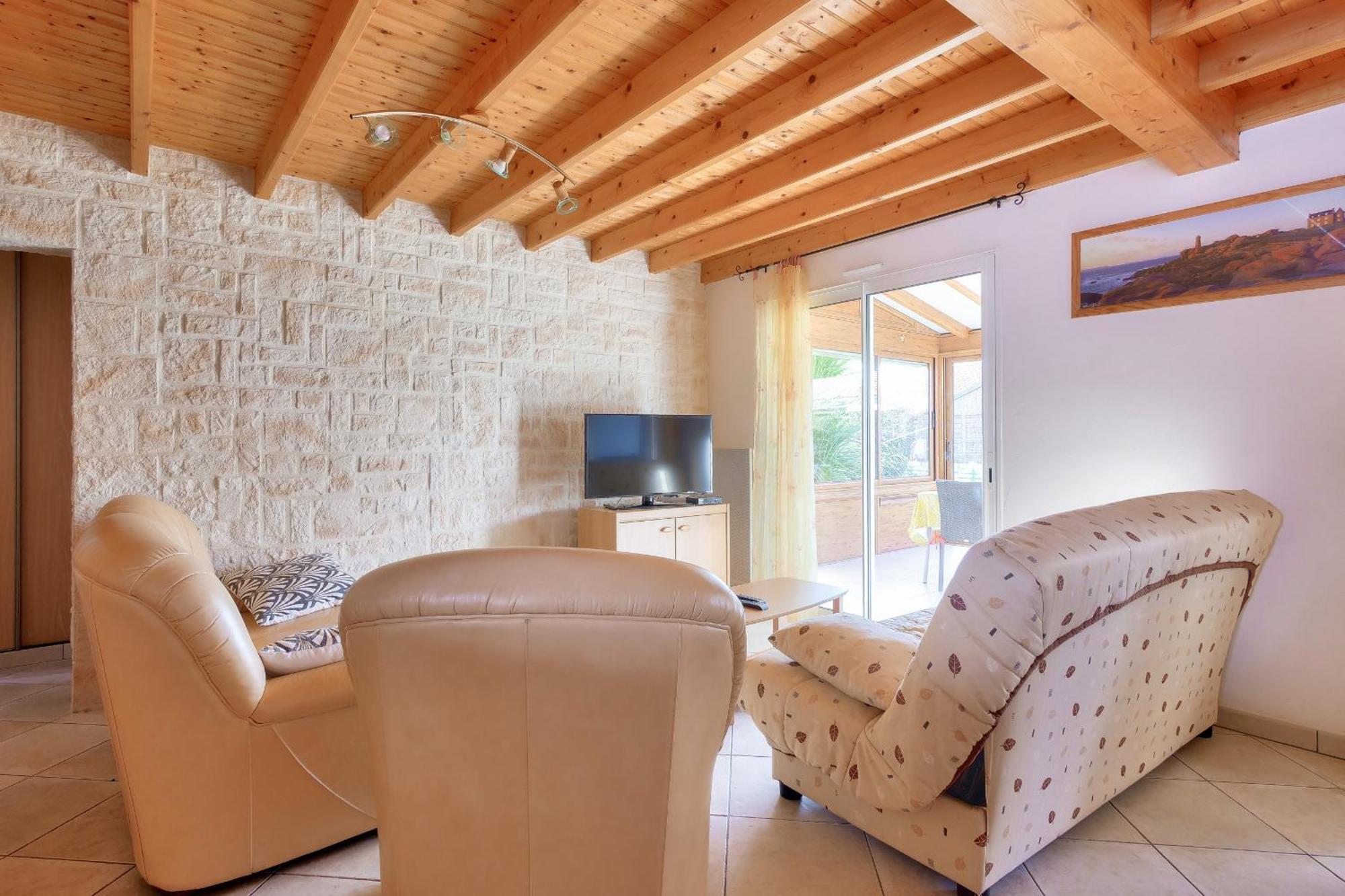 Maison Pour 8 - 5Min De La Plage - Jardin & Veranda Longeville-sur-Mer Kültér fotó
