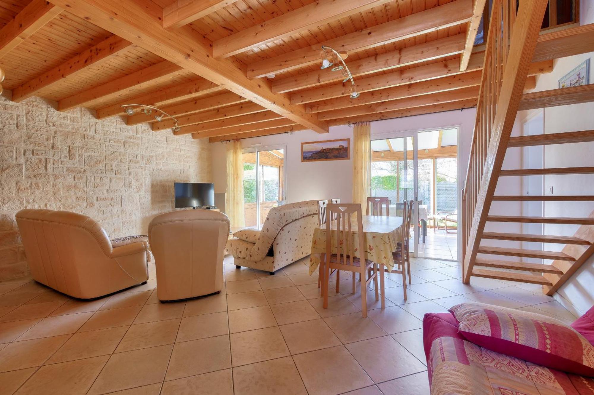 Maison Pour 8 - 5Min De La Plage - Jardin & Veranda Longeville-sur-Mer Kültér fotó