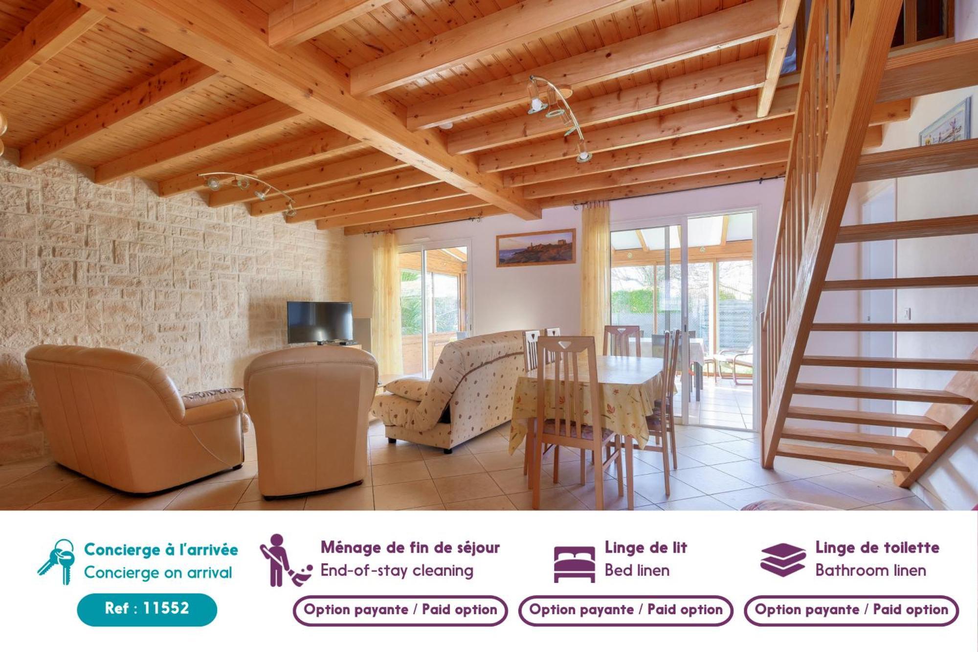 Maison Pour 8 - 5Min De La Plage - Jardin & Veranda Longeville-sur-Mer Kültér fotó